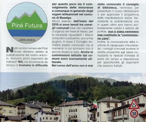 Articolo Piné Sover – Luglio 2018