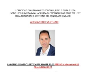 Incontro Ricaldo 03/09/2020 ORE 20.00