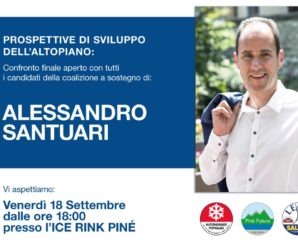 Confronto finale aperto con tutti i candidati della coalizione a sostegno del candidato sindaco: Alessandro Santuari.